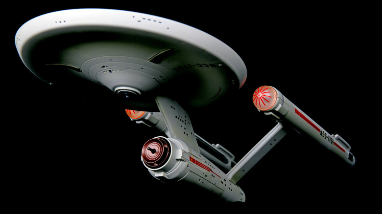 A depiction of the Starship Enterprise from Star Trek