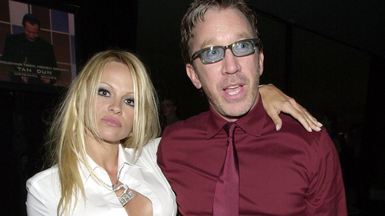 Pamela Anderson with her arm around Tim Allen