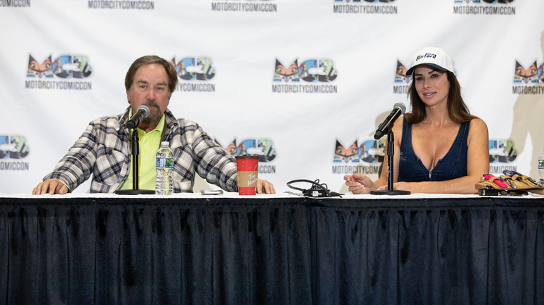 Richard Karn and Debbe Dunning on a panel at a fan event