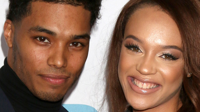 Rome Flynn and Reign Edwards smiling together 