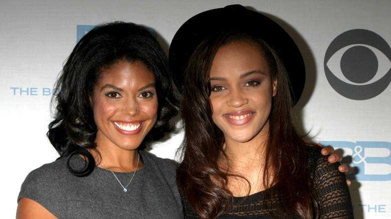 Karla Mosley and Reign Edwards posing together