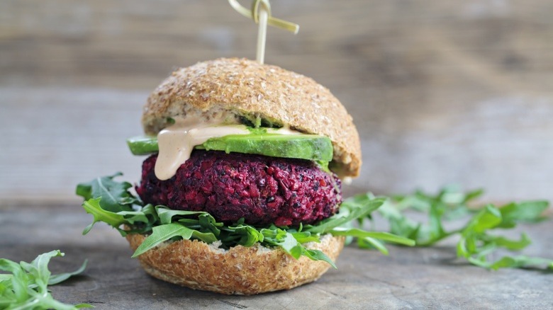 meatless burger vegetarian