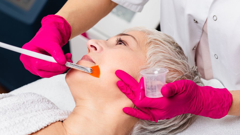 woman getting chemical peel 2