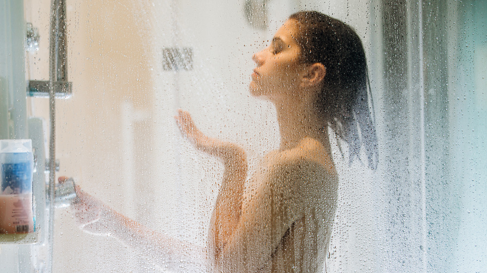 Woman in the shower