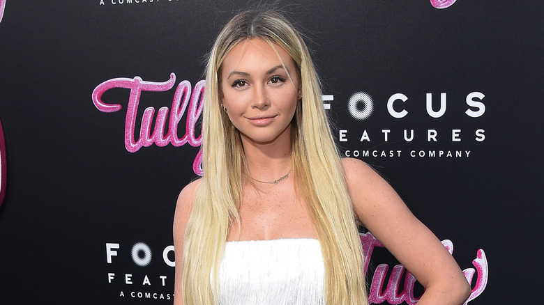 Corrine Olympios on the red carpet.