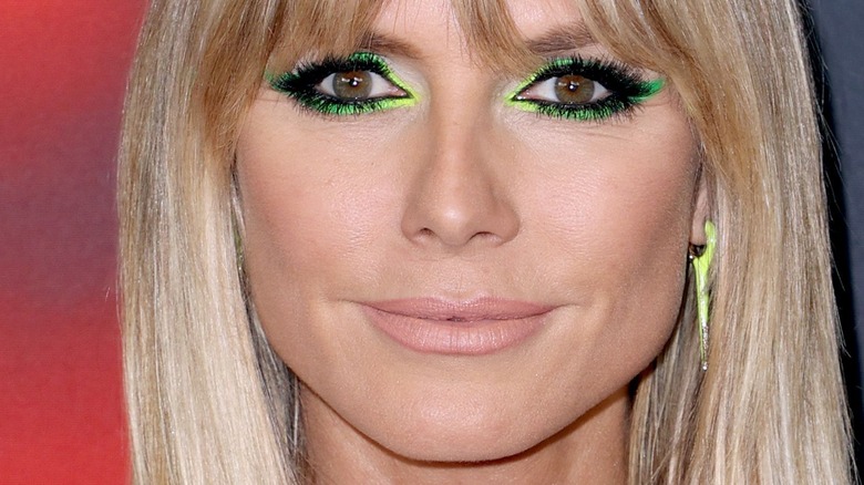 Heidi Klum wearing makeup