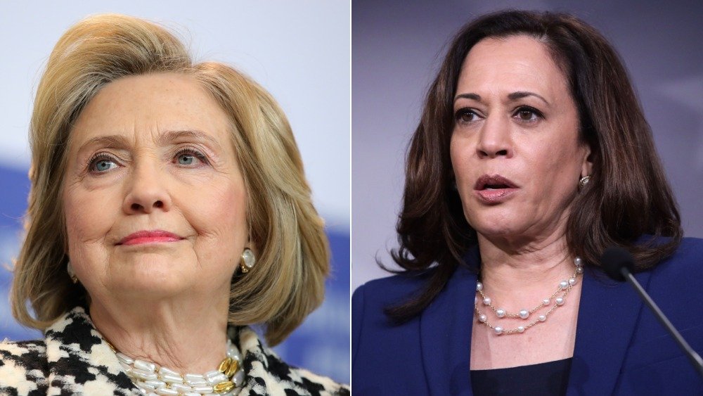 Hillary Clinton and Kamala Harris 