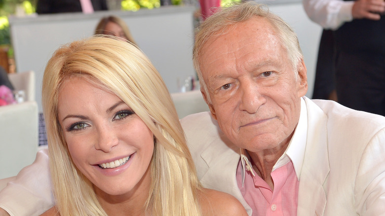 Hugh Hefner and Crystal Harris