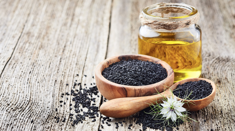 Black seed in a bowl