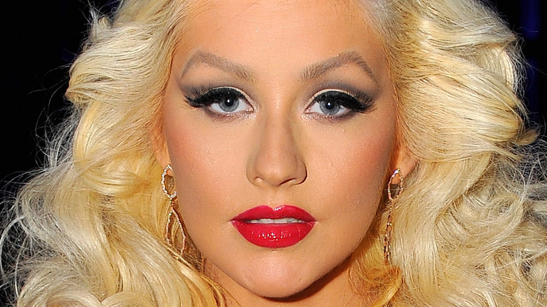 Christina Aguilera poses for a photo