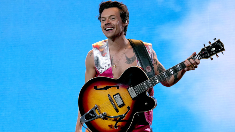 Harry Styles performing at Coachella