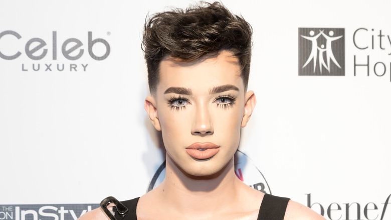 James Charles poses for photo