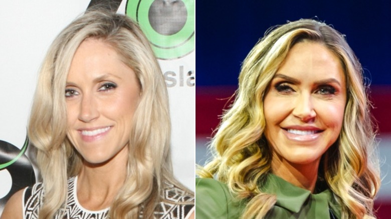 Split image of Lara Trump from 2013 and Lara Trump from 2024