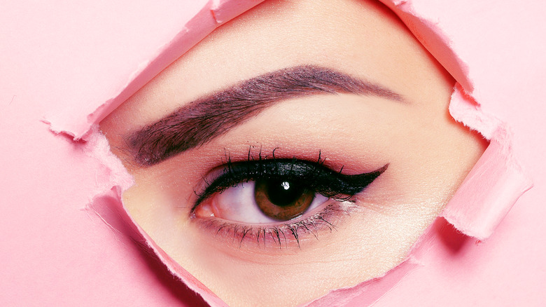 Woman's eye and eyebrow pictured