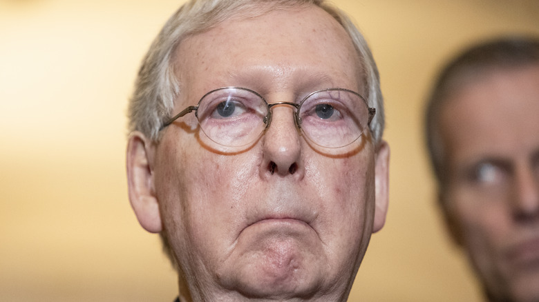 MItch McConnell makes a face