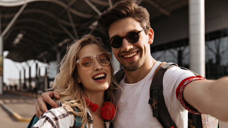 couple wearing sunglasses