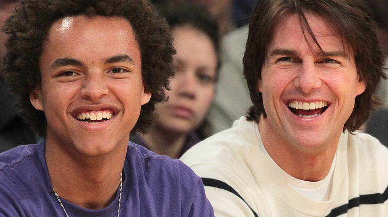 Connor and Tom Cruise at game