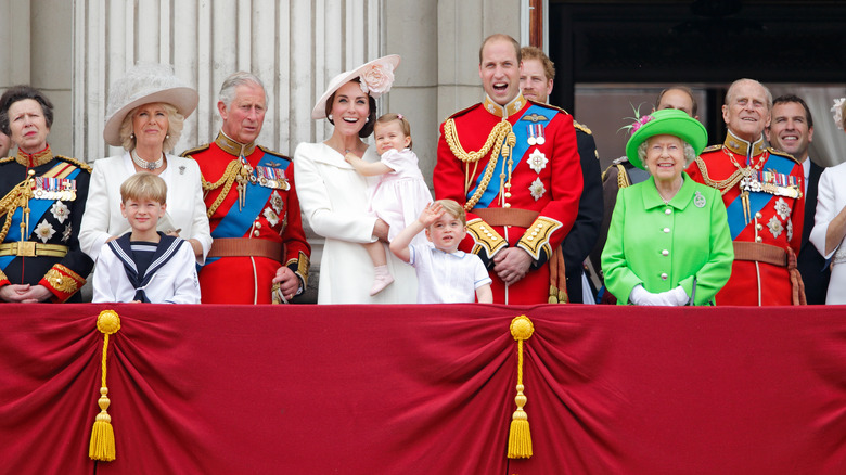 Royal family reacting to Trooping the Colour 