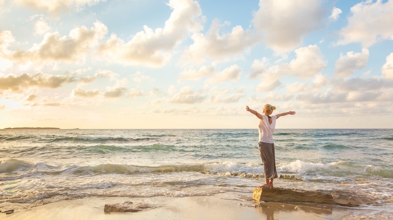 Woman at the beach