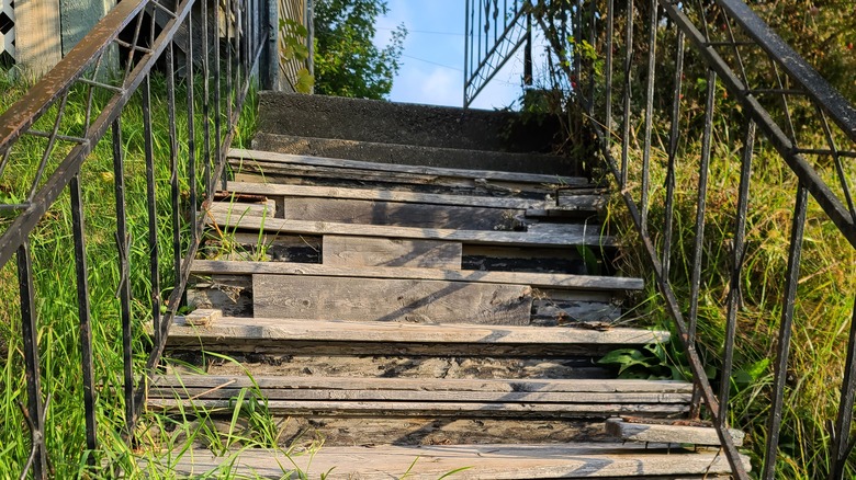 Old outdoor staircase
