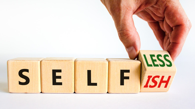 blocks reading selfless/selfish
