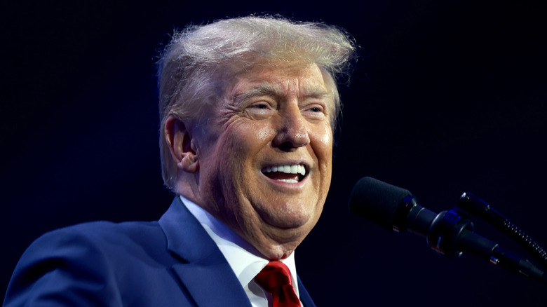Donald Trump smiling