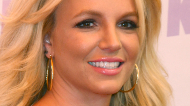 Britney Spears posing at an event