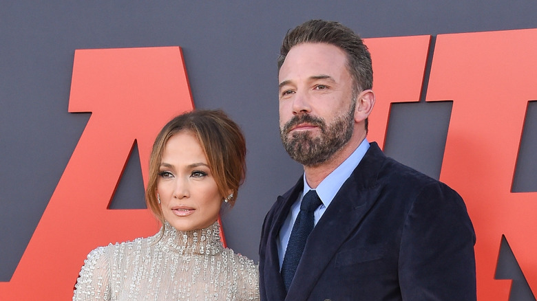 Jennifer Lopez and Ben Affleck posing together in 2023.