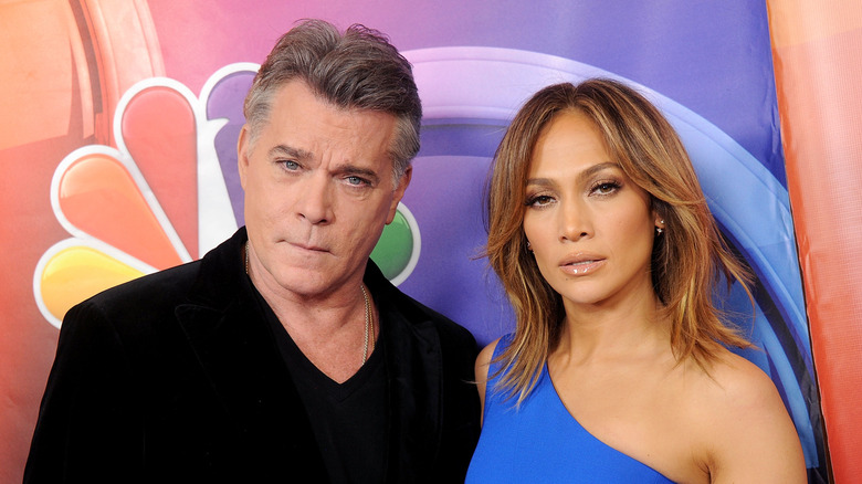 Ray Liotta and Jennifer Lopez posing together in 2016.