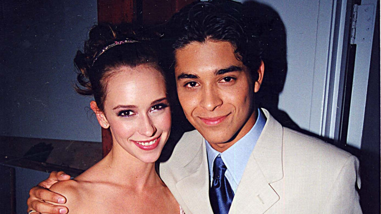 Jennifer Love Hewitt and Wilmer Valderrama posing together
