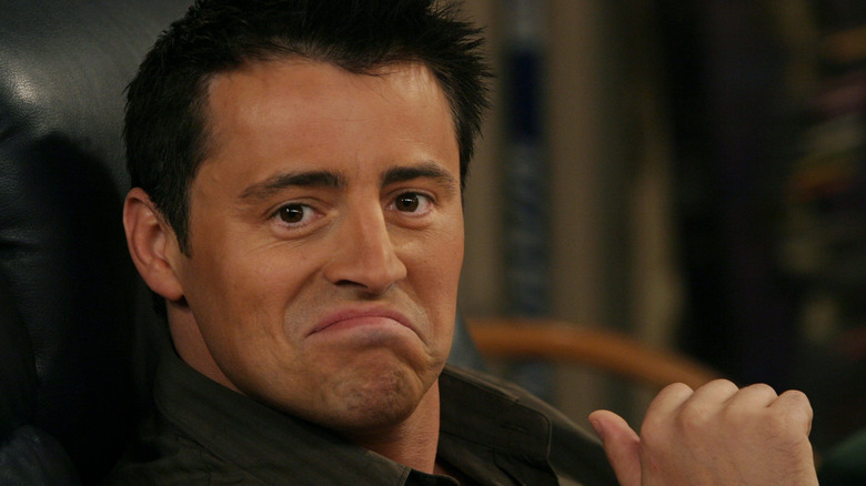 Matt LeBlanc as Joey on the set of "Friends"