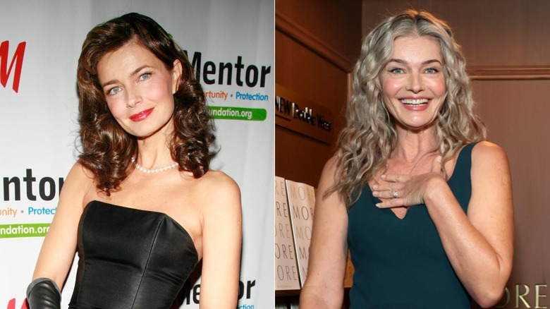 Split image of Paulina Porizkova in 2008 and 2026