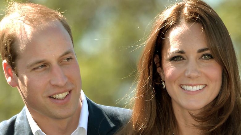 Prince William and Kate Middleton at an event. 