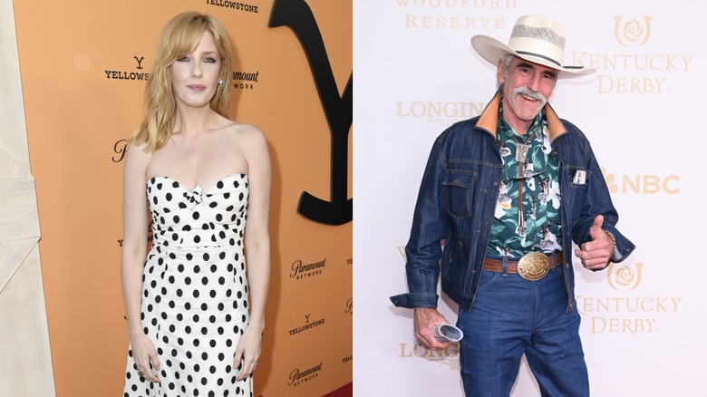 Split image of Kelly Reilly and Forrie J. Smith