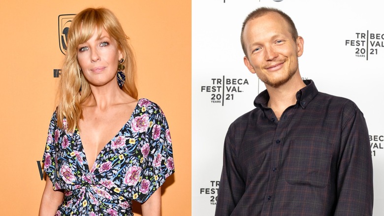 Split image of Kelly Reilly and Jefferson White