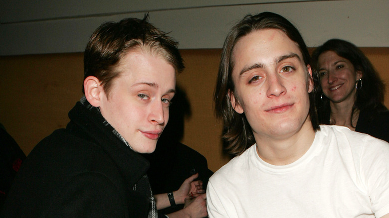 Macaulay Culkin with his brother Kieran Culkin