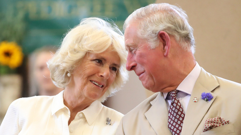 Charles and Camilla smiling