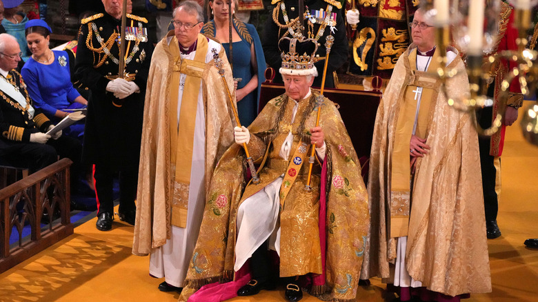 King Charles III at his coronation