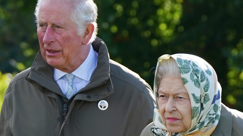 King Charles III and Queen Elizabeth II at Balmoral Castle