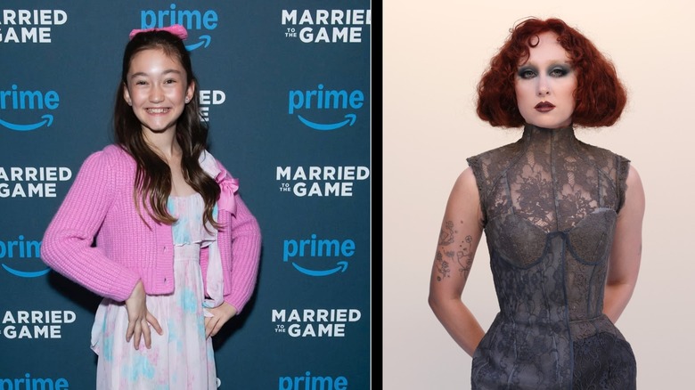 Split image of Ada Law and Chappell Roan posing at separate events