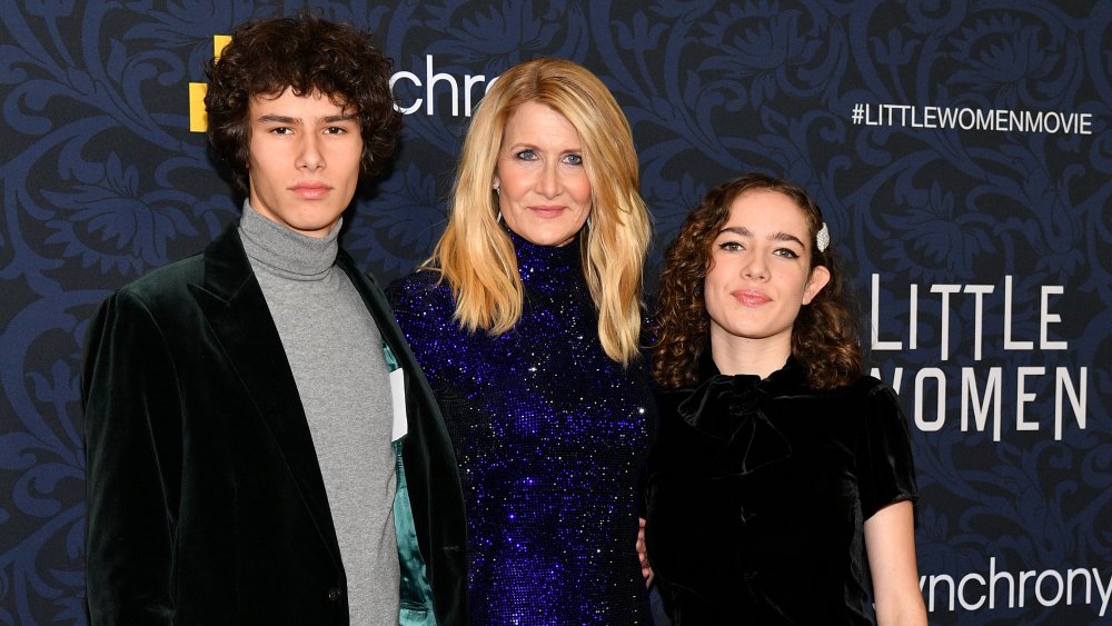 Laura Dern with Ellery and Jaya at "Little Women" premiere