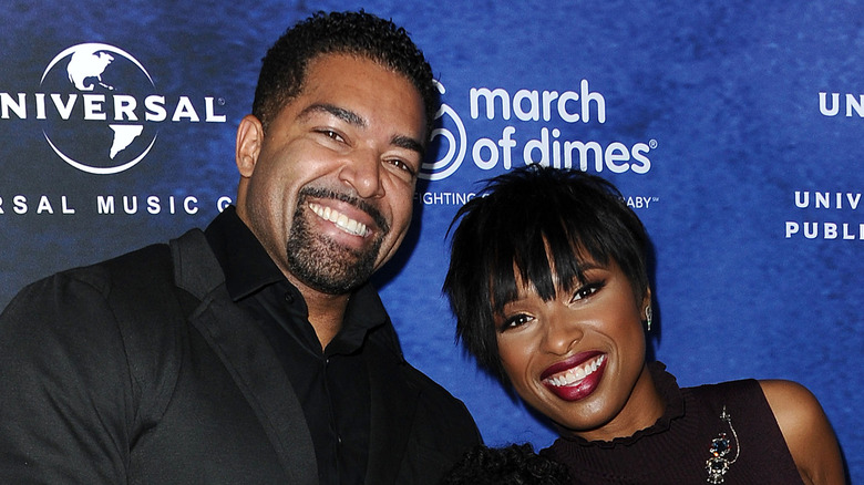 Jennifer Hudson and David Otunga smiling