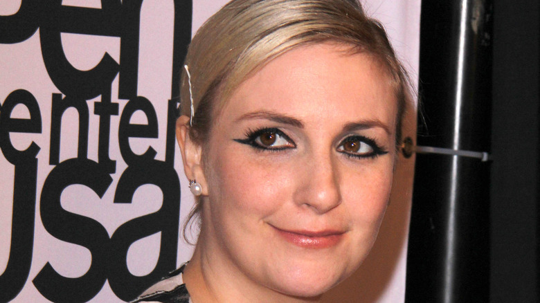 Lena Dunham smiling