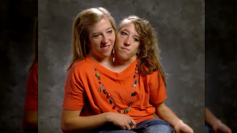 Abby and Brittany Hensel in an interview for their TV show