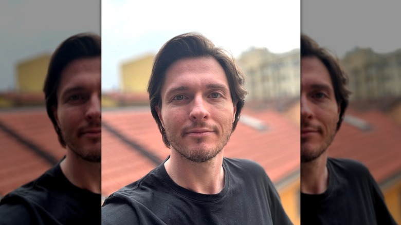 Raffaele Sollecito posing for a selfie head shot