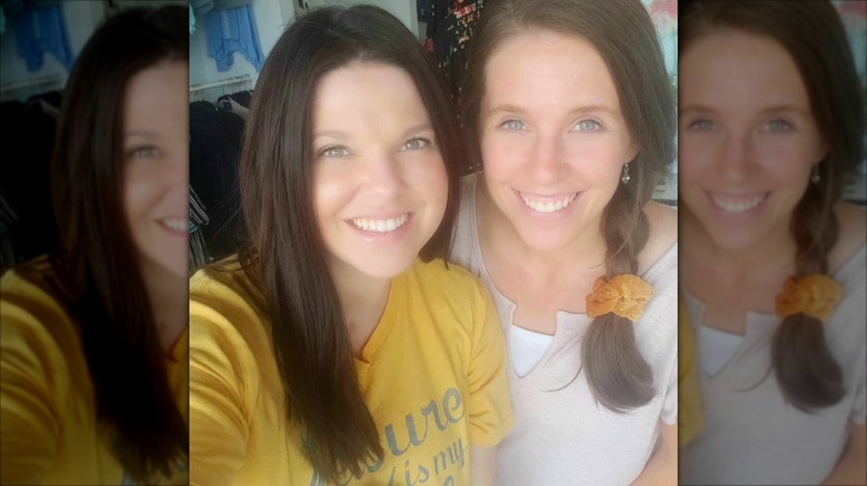 Amy and Jill Duggar smile wide in a selfie