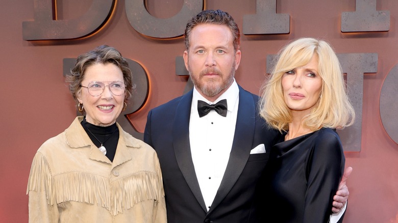Annette Bening, Cole Hauser, and Kelly Reilly posing on the 