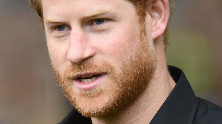 Prince Harry speaking at an event