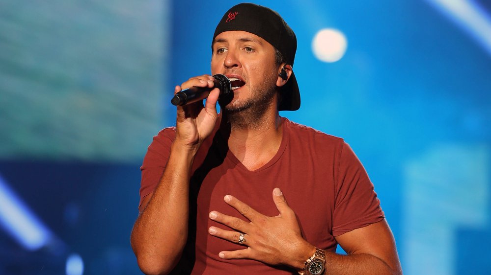 Luke Bryan performing 