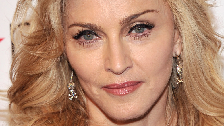 Madonna smiling